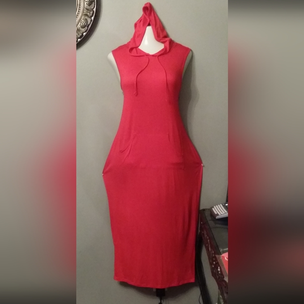 Red T-shirt Dress